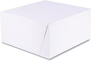 SOUTHERN CHAMPION TRAY 1576 White One-Piece Non-Window Bakery Boxes, Standard, 10 X 10 X 5, Kraft, Paper, 100/Bundle