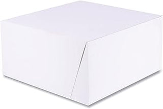 SOUTHERN CHAMPION TRAY 1576 White One-Piece Non-Window Bakery Boxes, Standard, 10 X 10 X 5, Kraft, Paper, 100/Bundle