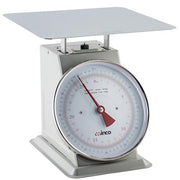 Winco 60 Pound / 9" / White, Steel Mechanical Scales