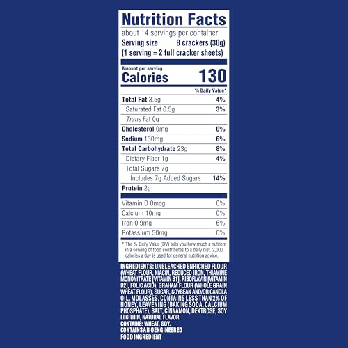 Honey Maid 14.4 Ounce (Pack of 12) / 1 / 12 Graham Crackers