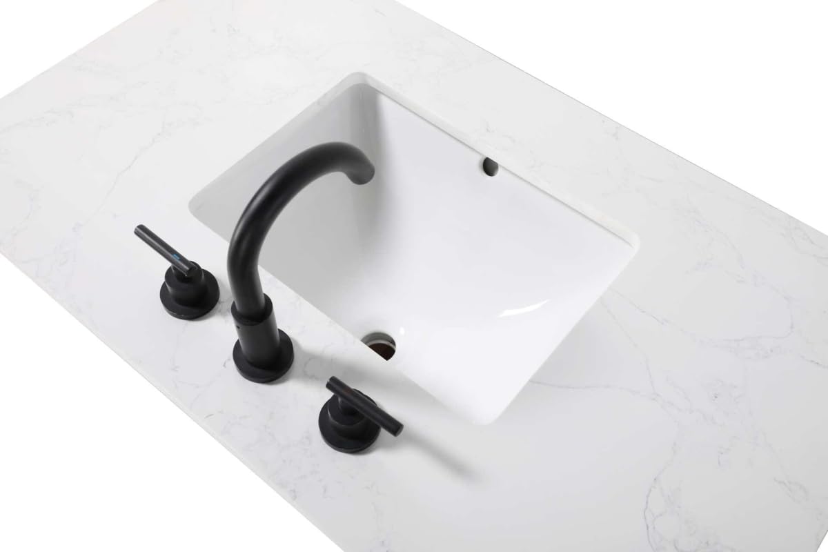36" Single Bathroom Vanity in Chocolate Oak by Elegant Kitchen and Bath – unspecified, Aluminum, Chocolate, Model VF29836CO