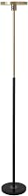 Redondo Torchiere Floor Lamp - Matte Black, Dimmer Switch