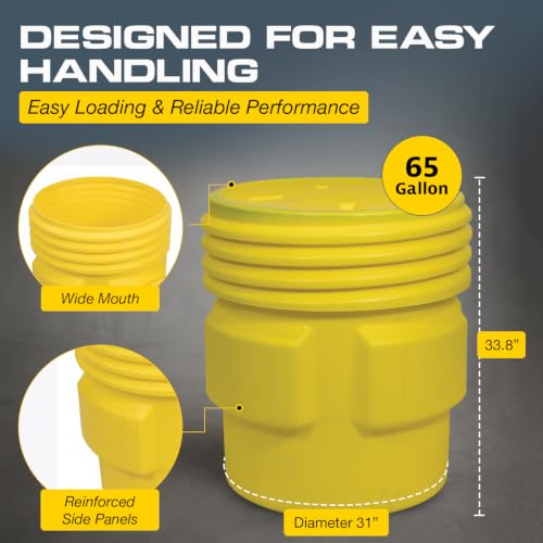 Eagle 65 Gallon / Yellow / Classic Cans