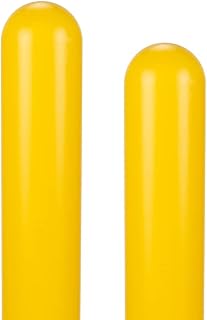 Innoplast BollardGard 7" x 72" 2-Pack Round Top Bollard Cover (Yellow no Tape)