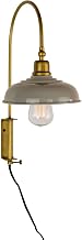 KALALOU NDE1424 Wall Light with Grey Shade