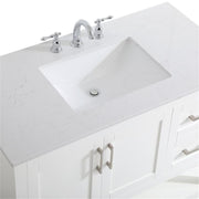 Elegant Decor 42" - Single / White / Traditional Bathroom Vanities