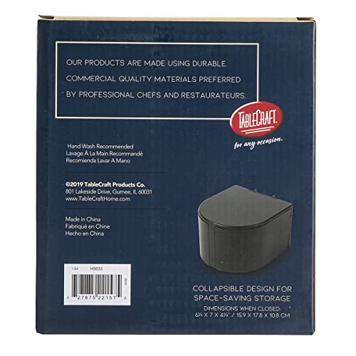 Tablecraft 2.3 (Pack of 4) / Black / Modern Rimming Salts & Sugars