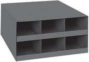 Durham 921-95 Gray Cold Rolled Steel Welding Rod Cabinet, 16-1/8" Width x 8-1/8" Height x 18-1/2" Depth, 6 Compartments