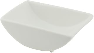10 Strawberry Street Whittier 3.7" x 1.75" Rectangular Bowl, Set of 4, White