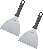 Westmark 2 Scraper – Master Line, 13 x 15 cm, Straight, Rigid, Black/Silver, Länge: 26 cm