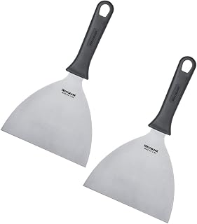 Westmark 2 Scraper – Master Line, 13 x 15 cm, Straight, Rigid, Black/Silver, Länge: 26 cm