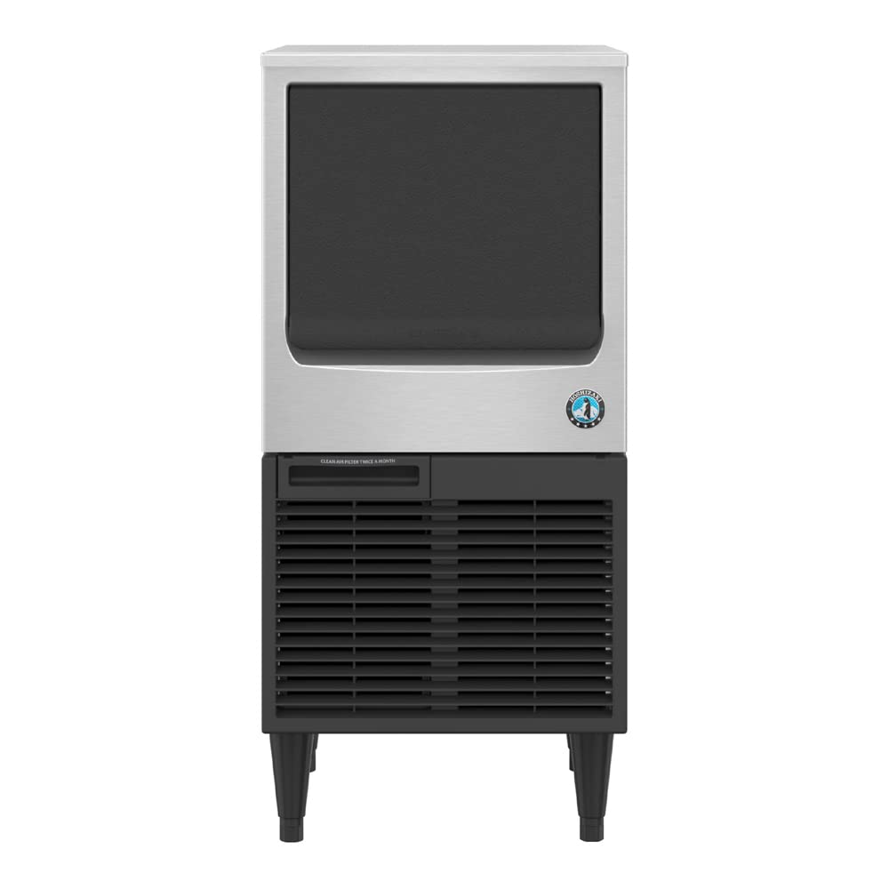 KM-81BAJ 17.75-Inch Air-Cooled Undercounter Crescent Cube Ice Machine Maker with 38 lb. Storage Capacity by HOSHIZAKI – 38.0 pounds, Stainless Steel, Model 1145-00370