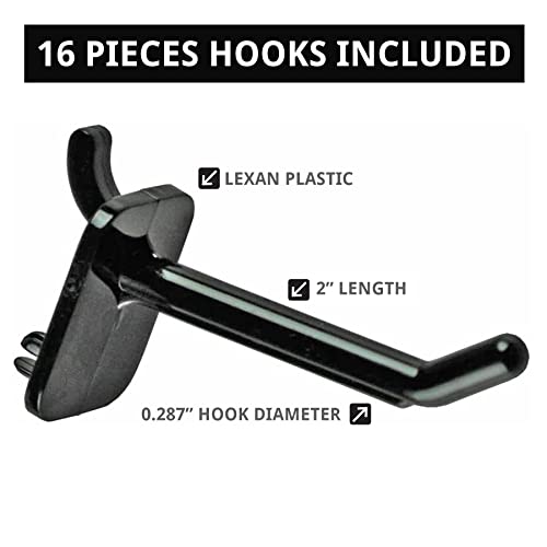 Azar Displays Yellow / Pegboard + Hooks / 1 Pegboard Hooks