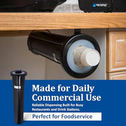 San Jamar 6-24 oz / Black / Modern Food Dispensers