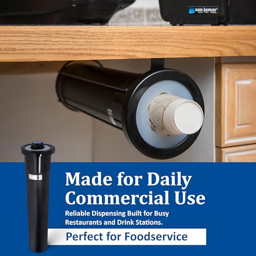 San Jamar 6-24 oz / Black / Modern Food Dispensers
