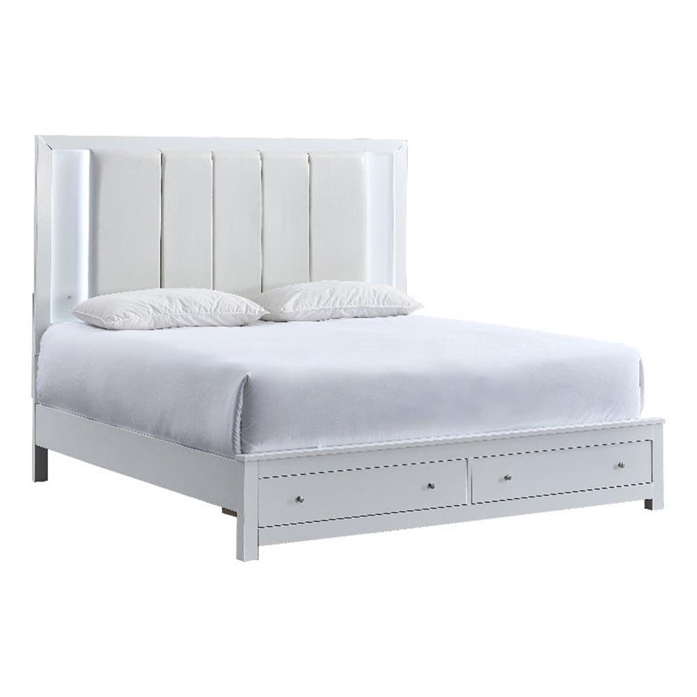 Full Bed White by Glory Furniture – Wood, White, Model G2490F-FB5