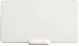 HUBERT Write On Wipe Off Blank Tag White Plastic - 3 1/2" L x 2" H
