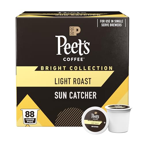 Peet's Coffee Light Roast / 22 Count (Pack of 4) / 4 Single-Serve Capsules & Pods