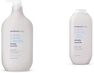 Method Simply Nourish Body Wash, Paraben & Phthalate Free, 28 oz (Pack of 1) + 18 oz (Pack of 1)