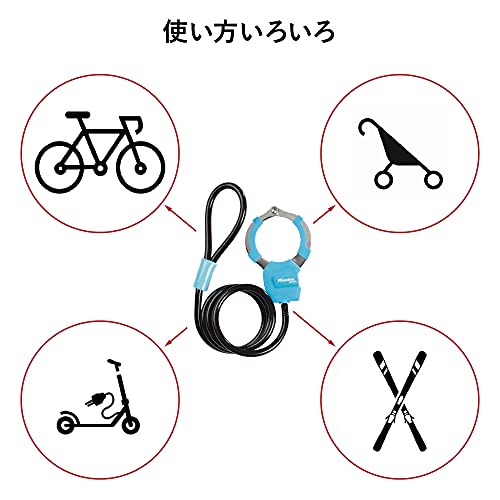 Master Lock 01ブルー / Handcuffs / 1 Keyed Padlocks