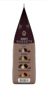 Nuggets Chocolate-Assortment 145pcs -52 Oz Bag by HERSHEY'S – 0.36 Ounce (Pack of 145), Pack of 145, Model 1838281