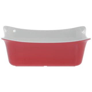Dalebrook 1/6 Size Red Melamine Fleur Gastronorm Crock - 6 9/10"L x 6 2/5"W x 3 9/10"D by DALEBROOK SUPPLIES LTD – Melamine, Red, Model 5016383022725