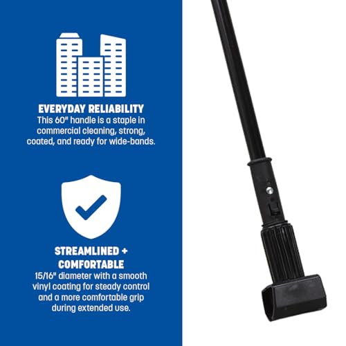 Carlisle FoodService Products 1 / 60 Inch / Black Mop Handles