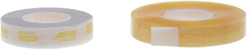 Tamper Evident Clear Poly Tape with Yellow Paper - 1/2" W x 216'L 28 Rolls Per Case