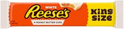 Reese's Peanut Butter Cups, White Crème Candy, King Size (Pack of 18)