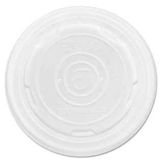 Eco-Products World Art PLA-Laminated Soup Container Lids, White, 32oz - Includes 500 container lids.