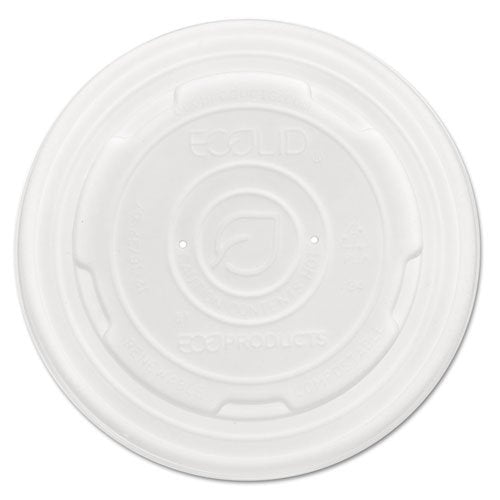 Eco-Products World Art PLA-Laminated Soup Container Lids, White, 32oz - Includes 500 container lids.