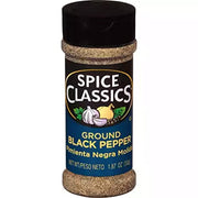 Ground Black Pepper by Spice Classics – 1.87 Ounce (Pack of 1), Plastic