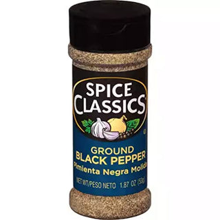 Ground Black Pepper by Spice Classics – 1.87 Ounce (Pack of 1), Plastic