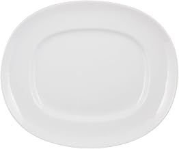 ARG-14F Signature Fusion Platter, 13-1/2" x 11-1/2", Porcelain White (Pack of 12)