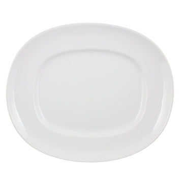 Signature Fusion Platter by Vertex China – Large, Porcelain, Porcelain White, Pack of 12, Model ARG-14F