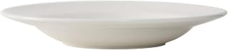 Tuxton China TRE-9125 Pasta Bowl, 22 oz., 12-1/2" dia. x 2" H, round, microwave & dishwasher safe, oven proof, fully vitrified, ceramic, Reno/Nevada, American White/Eggshell, Pack of 12