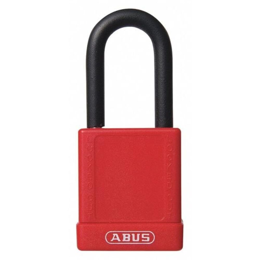 ABUS Red / Body width: 1 37/64" Shackle diameter: 9/32" Shackle clearance: 1 1/2" / 1 Keyed Padlocks