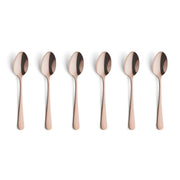 Amefa Copper / Espressolöffel-Set, 6-teilig, kupfer satiniert / Retro Coffee & Espresso Spoons