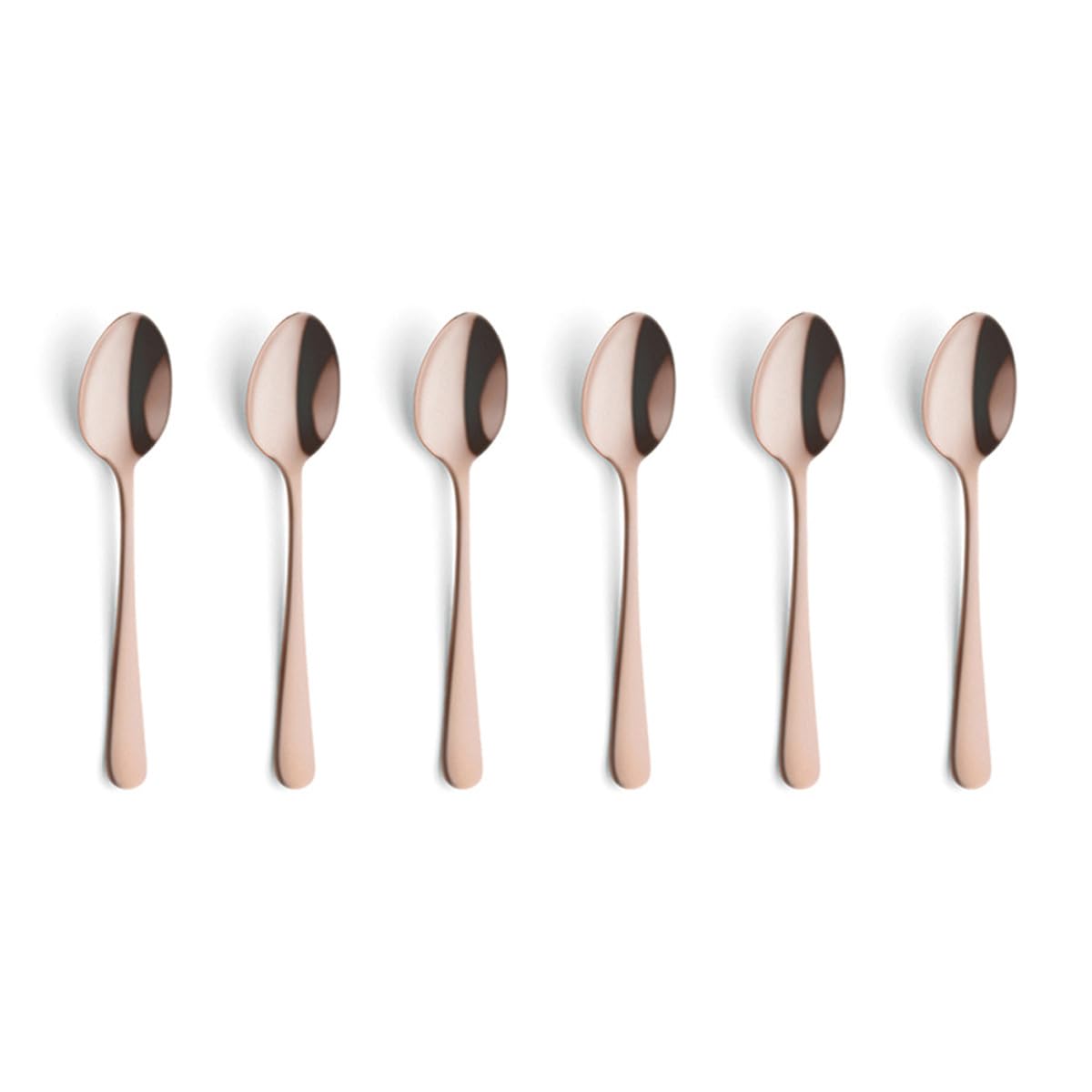 Amefa Copper / Espressolöffel-Set, 6-teilig, kupfer satiniert / Retro Coffee & Espresso Spoons