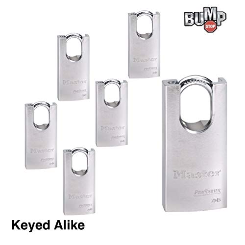 Master Lock 6 Pack / Chrome / Modern Keyed Padlocks