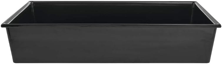 HUBERT Full Size Black Melamine Cold Food Pan - 12 2/5"L x 20 1/5"W x 4"D