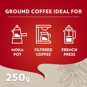 Lavazza Qualita Rossa / 8.8 Ounce (Pack of 1) / 1 Ground Coffee