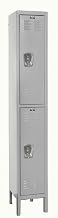 U1258-2A-PL Locker,12"X15"X78",Dbl Tier,Assembled