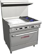 Southbend H4361A-2GL LP - 36-in Range w/ 2-Burners & 24-in Left Griddle, Electric Convection Oven, LP