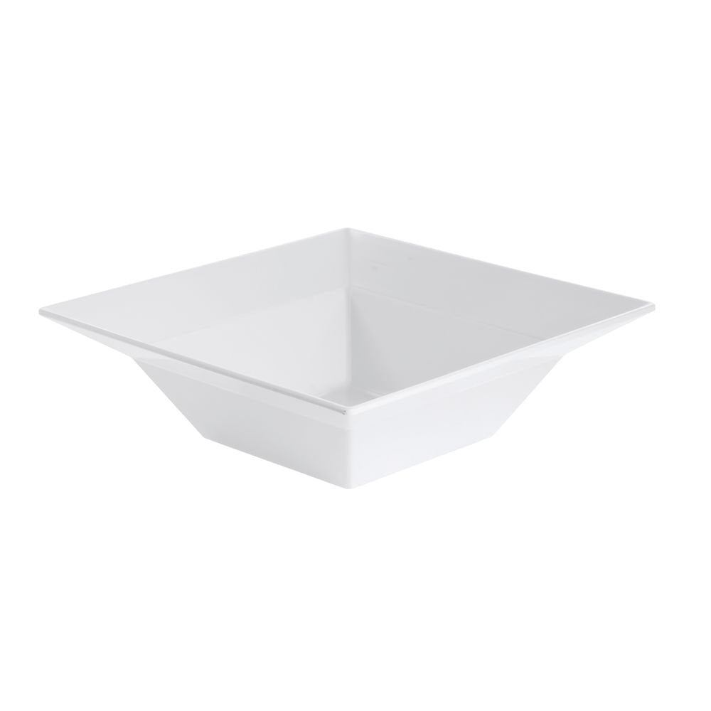 G.E.T. Square White Melamine Serving Bowl - 12" L x 12" W x 4" H by G E T ENTERPRISES LLC – Melamine, White, Model ML-245-W