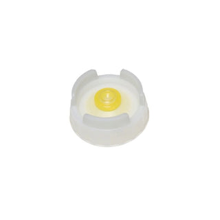 FIFO Medium Valve Dispensing Caps - 6 / PK by FIFO Innovations – Clear and Yellow, Pack of 6, Model 5355-220