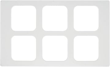 HUBERT Cold Food Bar Tile 1/6 Size White Melamine- 21" L x 12 3/4" W