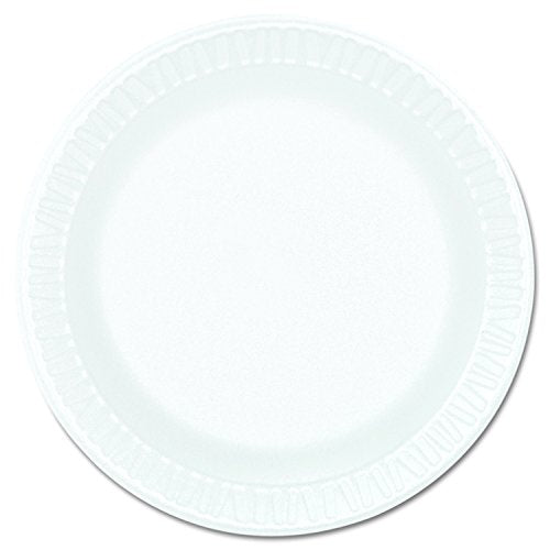 6PWCR Concorde Foam Plate by DART – 9", Polystyrene foam, White, Pack of 1000, Model AmazonUs/ZK364