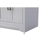 60" Double Bathroom Vanity in Grey by Elegant Kitchen and Bath – unspecified, Aluminum, Grey, Model VF85060DGR