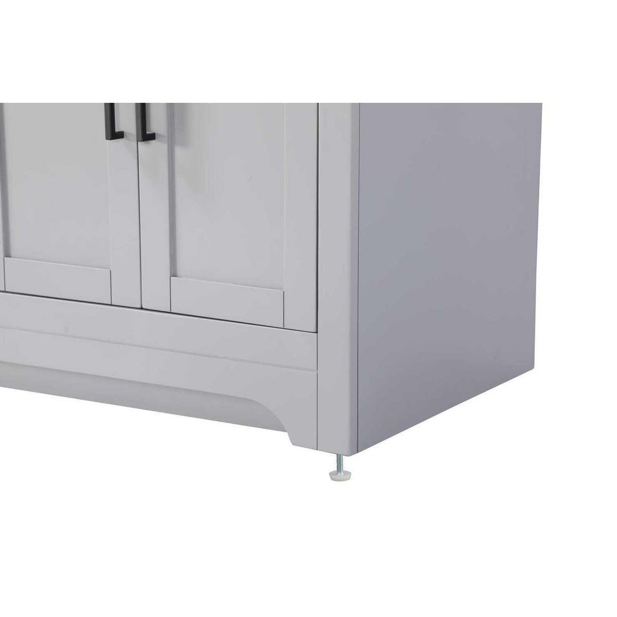 60" Double Bathroom Vanity in Grey by Elegant Kitchen and Bath – unspecified, Aluminum, Grey, Model VF85060DGR